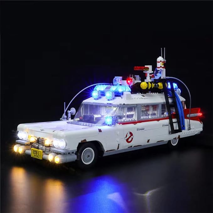 LED Light Kit Compatible with Lego 10274 Ghostbusters ECTO-1 (Ver.2020) - Lighting Set for Creator Building Model (Model Set Not Included)
