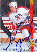 Sports Memorabilia Autograph Warehouse 25003 Jim Campbell Autographed Hockey Card Team USA