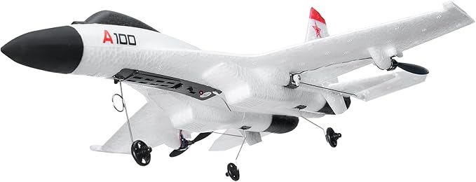 VEVOR RC Plane 2.4GHZ 4 Channel RC Airplane with 6-Axis Gyro Stabilizer&amp2 Batteries Ready to Fly SU-27 Fighter Aircraft Plane Toy for Adults Kids Beginners Boys Birthday/Xmas Child Gift