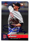 Autograph Warehouse 246426 Joe Nathan Autographed Baseball Card - Minnesota Twins 2007 Fleer - No. 147