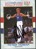Autograph Warehouse 78295 Peter Vidmar Autographed Card Usa Olympic Team Gymnastics 1991 Impel No .84