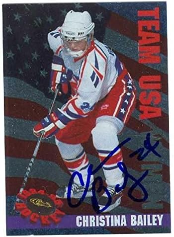 Sports Memorabilia Autograph Warehouse 24982 Christina Bailey Autographed Hockey Card Team USA