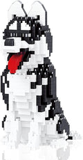 Mini Dog Building Blocks Pet Building Toy Bricks Micro Mini Blocks 3D Puzzle Building Blocks Set Toys Gifts for Kids or Adult (Husky 753PCS)