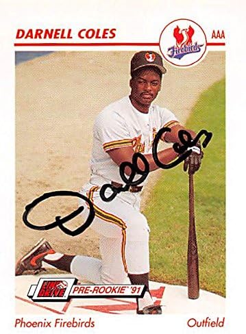 Sports Memorabilia Autograph Warehouse 344167 Darnell Coles Autographed Baseball Card - San Francisco Giants FT 1991 Impel Minor League Pre Rookie No. 381