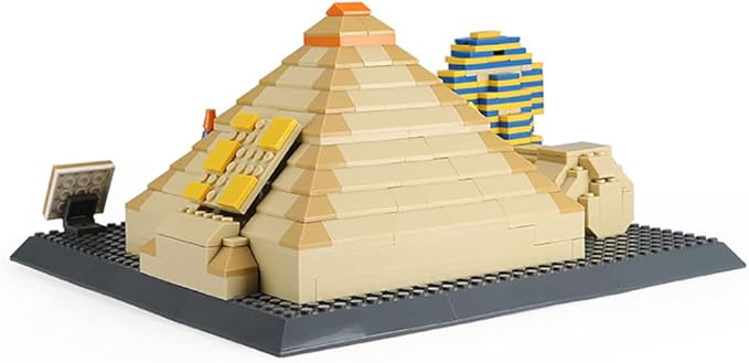 Great Pyramid of Giza &amp Sphinx Egypt Building Set (643 Pieces) Architecture Building Blocks Toys Home Décor Model Gifts for Kids and Adults