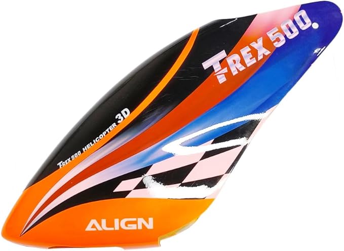 Align trex 500 ESP PRO RC Helicopter Glass Fiber Canopy Cover (Orange)