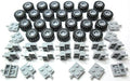 LEGO City - Wheel Tire and Axle-Set Grey - 72 Pieces. Delivery as Illustrated in Blister-Pack