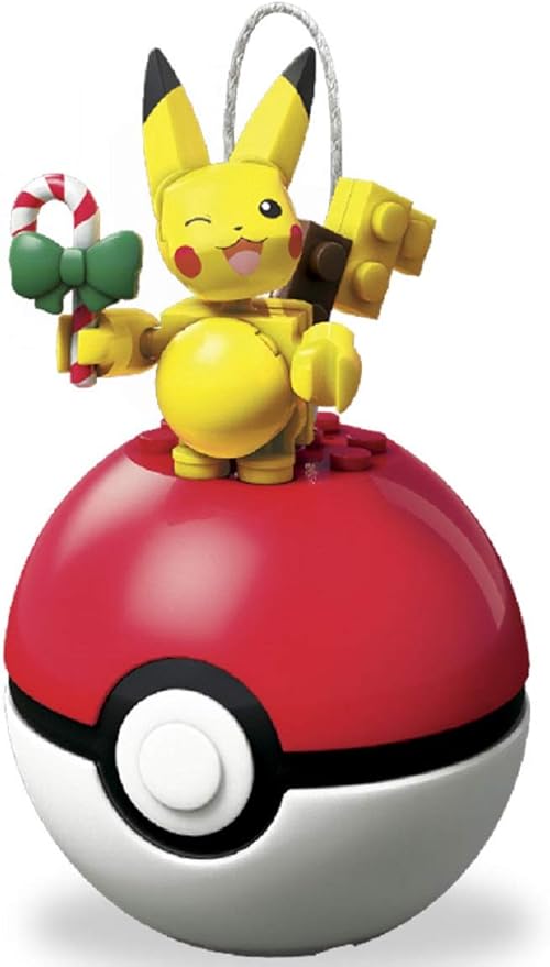 Mega Construx Pokemon Candy Cane Pikachu Building Set