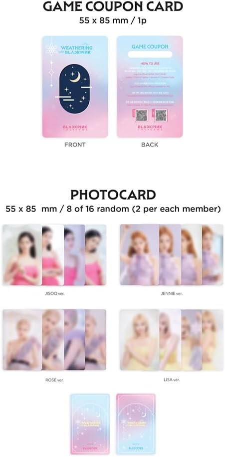 Black.Pink The Game Coupon Card Collection [Weathering with Black.Pink]