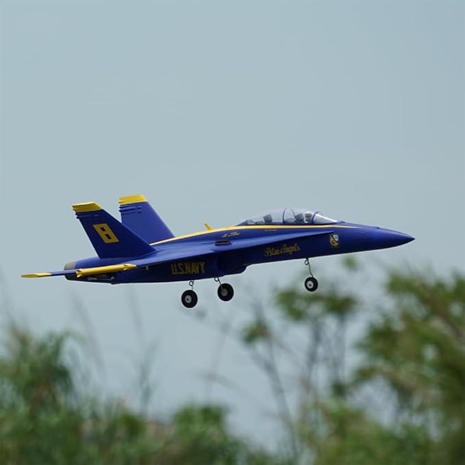 F-18 Hornet Twin 40mm EDF RC Airplane PNP (Transmitter Receiver or Battery not Included) (Blue)