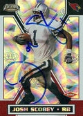 Josh Scobey Autographed Football Card (Kansas State) 2002 Pacific Exclusive No.5 Rookie