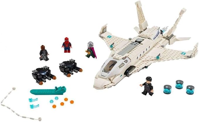 LEGO Marvel Spider Man Far from Home: Stark Jet and The Drone Attack 76130 Building Kit (504 Pieces)