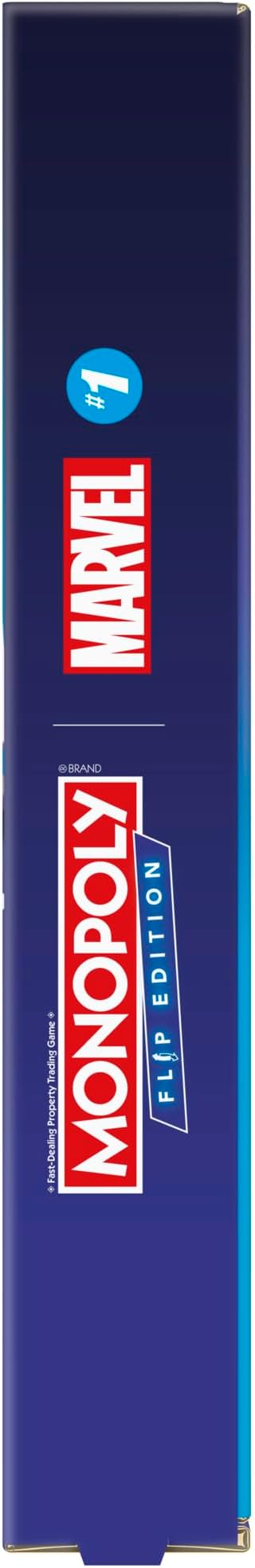 Monopoly Flip Edition: Marvel Board Game | Ages 8 and Up | 2 to 4 Players | Family Board Games for Kids Teens and Adults