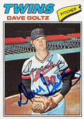 Sports Memorabilia Autograph Warehouse 302049 1977 Dave Goltz Autographed No.321 Baseball Card - Minnesota Twins