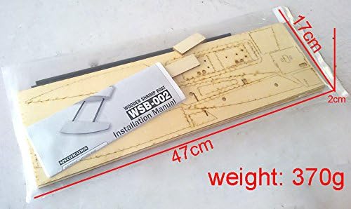 Viloga High Speed RC Boat for Pools and Lakes - 495mm Outrigger Wooden Shrimp DIY Brushless Racing Kit to Build for Adults (B064)