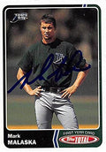 Sports Memorabilia Autograph Warehouse 247743 Mark Malaska Autographed Baseball Card - Tampa Rays 2003 Topps Total 1st Year - No. 948 Rookie