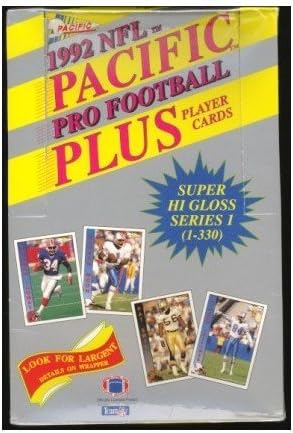1992 Pacific Plus NFL Pro Football (Series 1) Trading Cards (Box of 36 Unopened Packs)