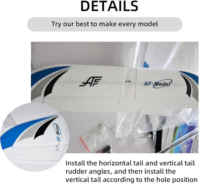 RC Plane Airplane Sky Surfer 1400mm 55inch Wingspan EPO FPV Glider Trainer RC Airplane PNP Version (Blue)
