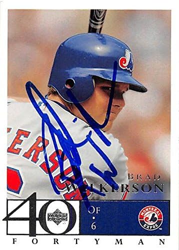 Sports Memorabilia Autograph Warehouse 244978 Brad Wilkerson Autographed Baseball Card - Montreal Expos FT 2003 Upper Deck Fortyman - No. 549