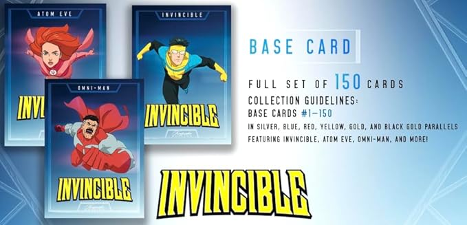 2025 Invincible Season 1 Keepsake Premiere Hobby Box: 16 Packs Per Box Two Guaranteed Relics Chase Rare Autos and Patches