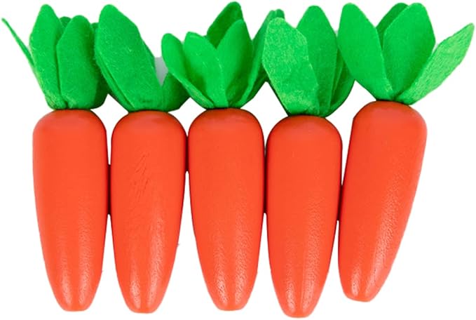 Adena Montessori 4 in 1 Wooden Play Kit Baby ToysObject Permanence BoxMatchstick Color Drop GameCarrot Harvest and Coin BoxBall Drop Toy for Kid 123 Year OldGirl Boy Gift for Baby 6-12 Month