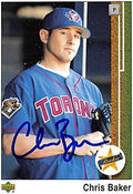 Autograph Warehouse 301878 2002 Chris Baker Autographed No.173 Baseball Card - Toronto Blue Jays44 FT