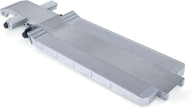 TOUCAN RC HOBBY US in Stock 1/14 DoubleE Metal 2 Axels Low Trailer Flatbed E012 001 for Remote Control Tractor Truck E113 RC Lorry Car Model Upgrade Parts