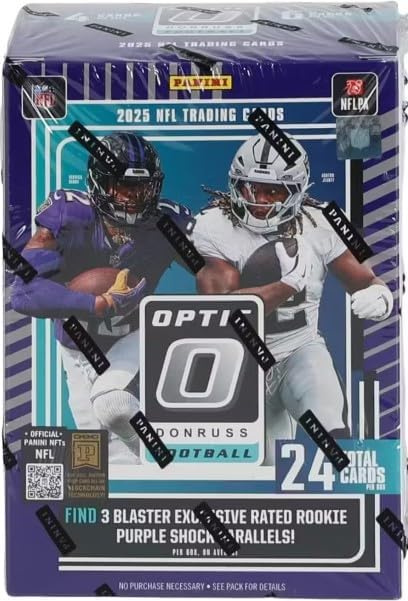 NEW 2025 Donruss OPTIC Sealed Football Card Blaster Box