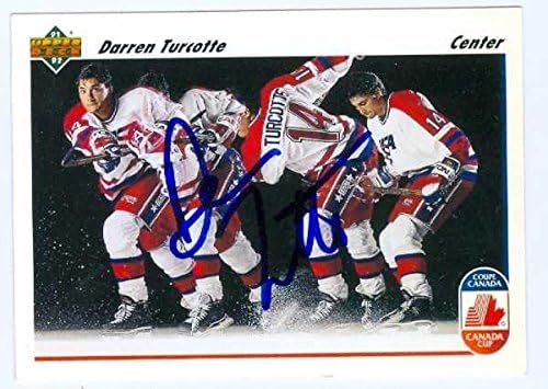 Sports Memorabilia Autograph Warehouse 24988 Darren Turcotte Autographed Hockey Card Team USA