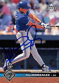 Sports Memorabilia Autograph Warehouse 343777 Alex Gonzalez Autographed Baseball Card - Toronto Blue Jays FT 1997 Upper Deck No. 513