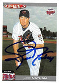 Autograph Warehouse 246450 Joe Nathan Autographed Baseball Card - Minnesota Twins 2004 Topps Total - No. 713