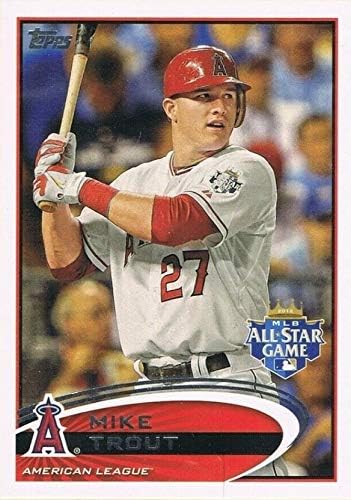 2012 Topps Update Series All-Star - Mike Trout - 2nd Year Card - Los Angeles Angels Baseball Card #US144