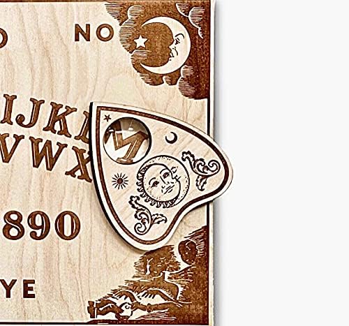 Medium Classic - Wooden Spirit Board - Spirit Board - Handmade Talking Spirit Board With Wooden Planchette - Handmade Wooden Premium Quality Talking Board (Medium Classic Style)