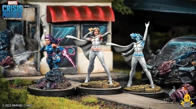 Marvel: Crisis Protocol Emma Frost and Psylocke CHARACTER PACK - Psychic Mutants Unleashed! Tabletop Superhero Game Ages 14+ 2 Players 90 Minute Playtime Made by Atomic Mass Games