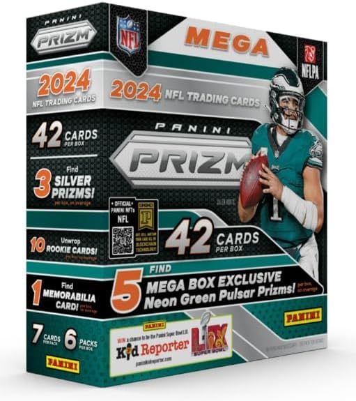 2024 Prizm Football Mega Box (42 Cards/Box)