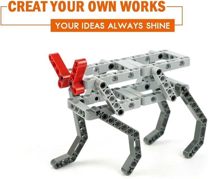 582pcs Technical Parts and Pieces Beams Axles Connectors Bricks Sets Compatible with Technical Chassis Frame Liftarm and Pins Building Blocks Accessories Robot Kits Bulk Toys