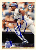 Sports Memorabilia Autograph Warehouse 302146 1996 Sandy Martinez Autographed No.321 Baseball Card - Toronto Blue Jays