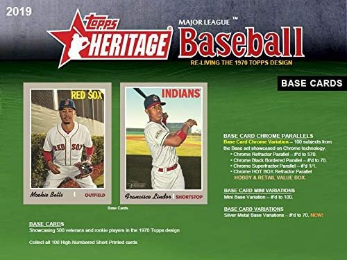 2019 Topps Heritage Baseball Blaster Box (8 Packs/9 Cards)