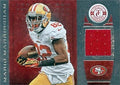 Autograph Warehouse 466299 Mario Manningham Player Worn Jersey Patch Football Card San Francisco 49ers - 2013 Panini Totally Red Certified No.40 LE 110 by 299