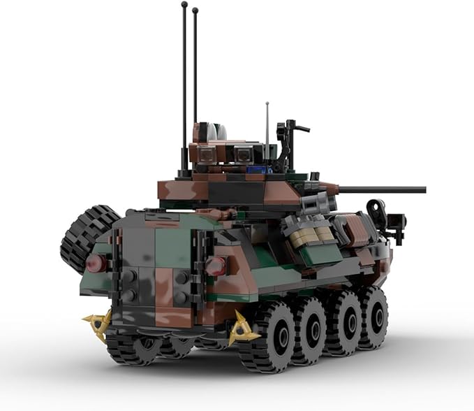 LAV-25 Infantry Fighting Vehicle Building Blocks and Construction Toy Collectible WW2 Military-Themed Model to Build and Display Great Gift (476PCS)