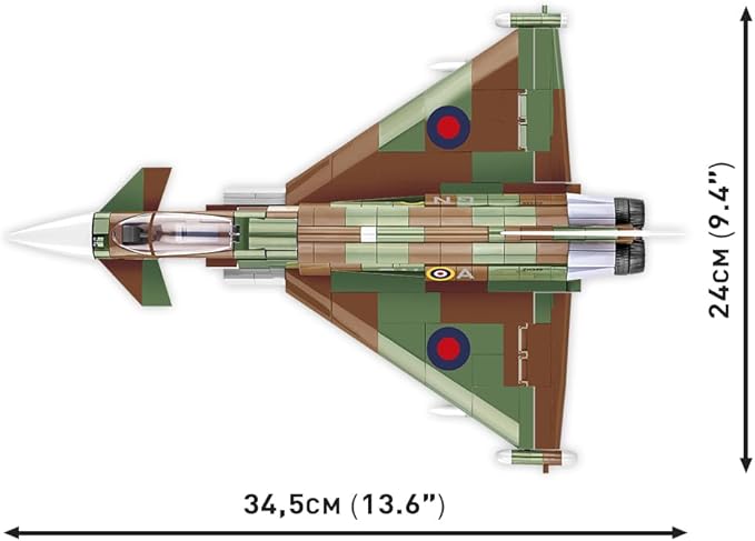 COBI Armed Forces Eurofighter Typhoon FGR4 Aircraft Building Set 576 Pieces