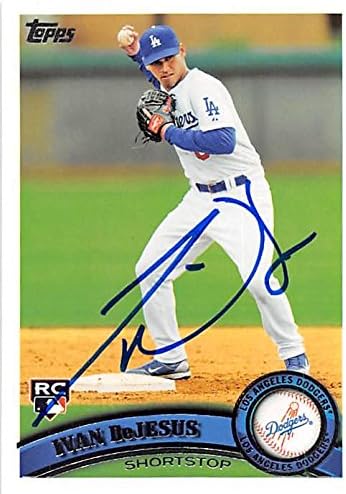 Sports Memorabilia Autograph Warehouse 246064 Ivan Dejesus Autographed Baseball Card - Los Angeles Dodgers 2011 Topps - No. 602