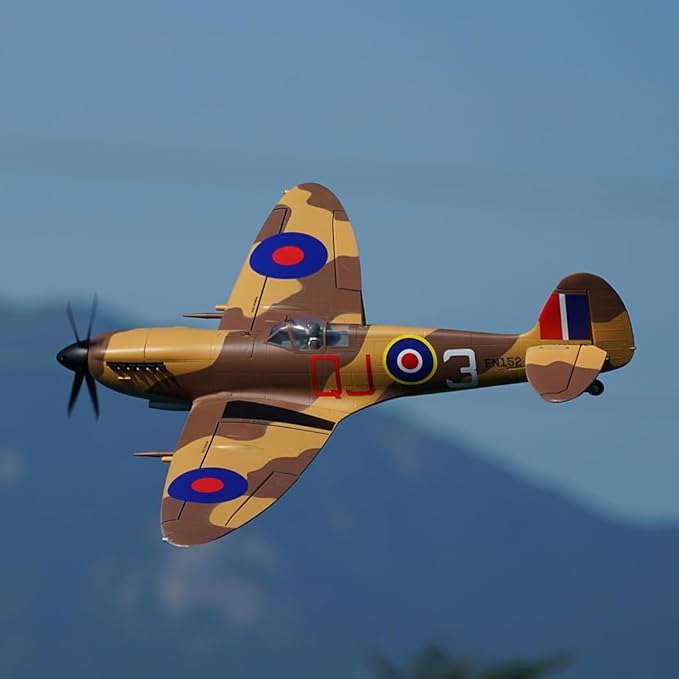Spitfire 1.2m Warbird RC Airplane RC Fighter PNP (Transmitter Receiver or Battery NOT Included) (Brown)
