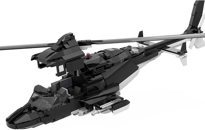MOC-149250 Air Helicopter Building Blocks Set - 1039 Piece MOC Helicopter Model DIY Creative Assembly Kit for Adults Collectible Display &amp Home Decoration
