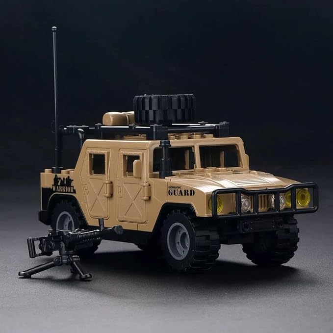 Military Vehicles Building Blocks Sets Compatible with Lego Military Off-Road Vehicle Set Army Model Kit STEM Toys for Boys Kids and Teens Ages 8-14 (Khaki)