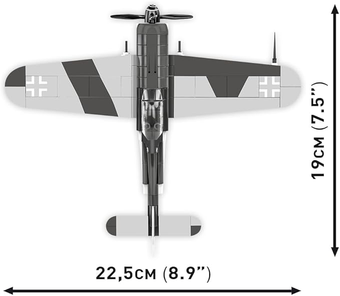 COBI Historical Collection WWII Focke-Wulf Fw 190 F-8 Aircraft Building Set 170 Pieces