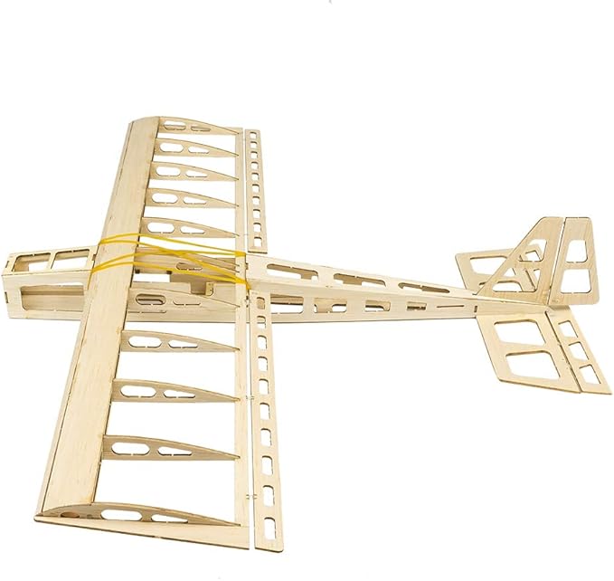 Balsa Wood Airplane R03 STICK-06 Model Aircraft 580mm Wingspan Unassembled Flying Model Aircraft to Build DIY RC Airplane Kit for Adults Beginners (KIT Only w/o Power System or Radio Control)