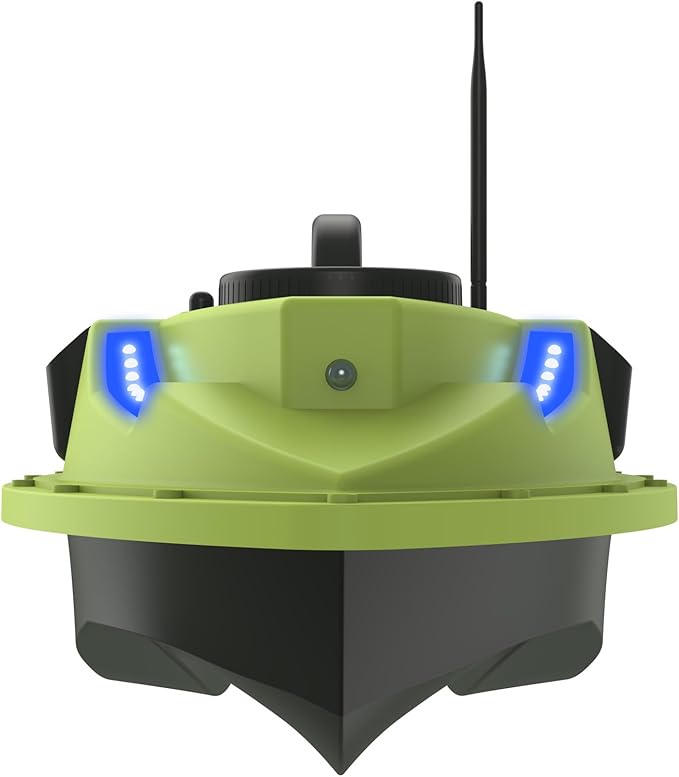 GPS RC Bait Boat for Fishing - 500m Range Auto Return &amp Cruise 4.4lbs Capacity Dual 5200mAh Waterproof for Carp/Catfish