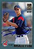 Sports Memorabilia Autograph Warehouse 244564 J.D. Martin Autographed Baseball Card - Cleveland Indians FT 2001 Topps - No. T263 Rookie