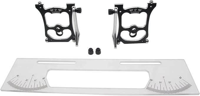 1/10 RC Car Setup System Aluminum Camber Toe Slip Angle GaugeProfessional RC Car Alignment Tool1/10 1/12 pan car Adjustable Suspension Setup StationBlack